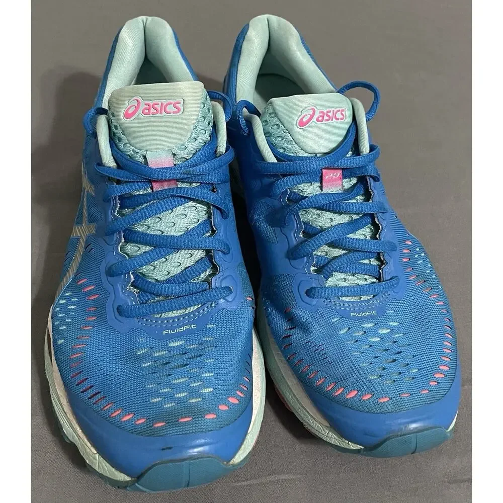 ASICS GEL-Kayano 23 Women’s Running Shoes Size 9 Diva Blue Silver Excellent
